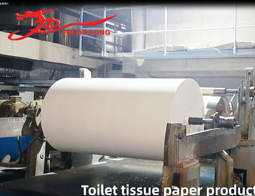 Crescent toilet paper machine